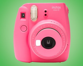 Fujifilm Instax Mini 9 Instant Camera, Ice Blue in Tudak Brand Matching Blue Case with Strap