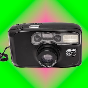 Nikon One Touch Zoom QD Date 35mm Camera Film Ready Nice Condition
