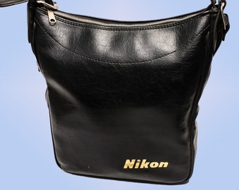 Vintage 70er-80er Jahre Nikon CrossBody Swag Bag / Kameratasche