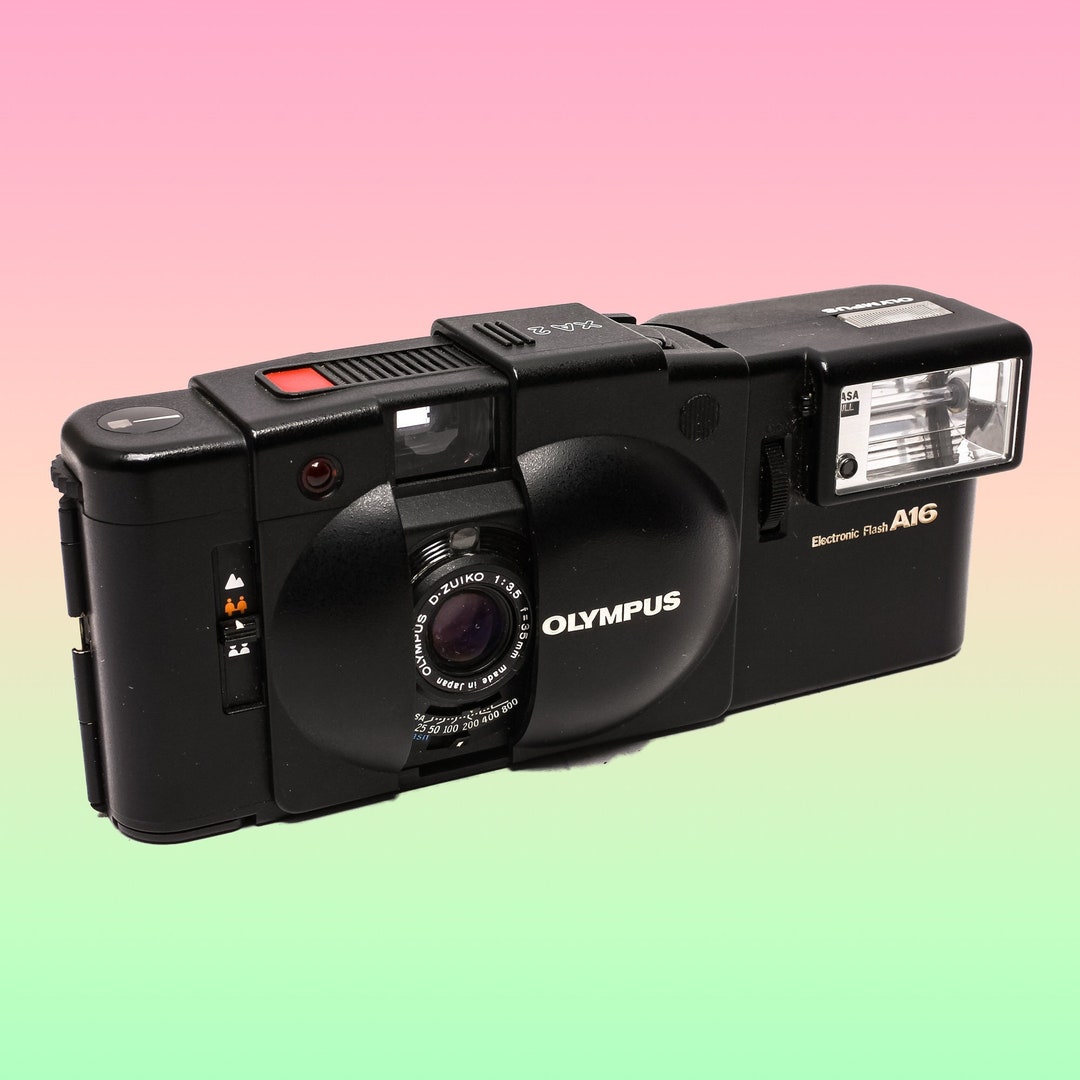 Olympus XA-2 35mm Full Frame Camera With Big A16 Flash Olympus XA-2 35mm Full Frame Camera With Big A16 Flash
