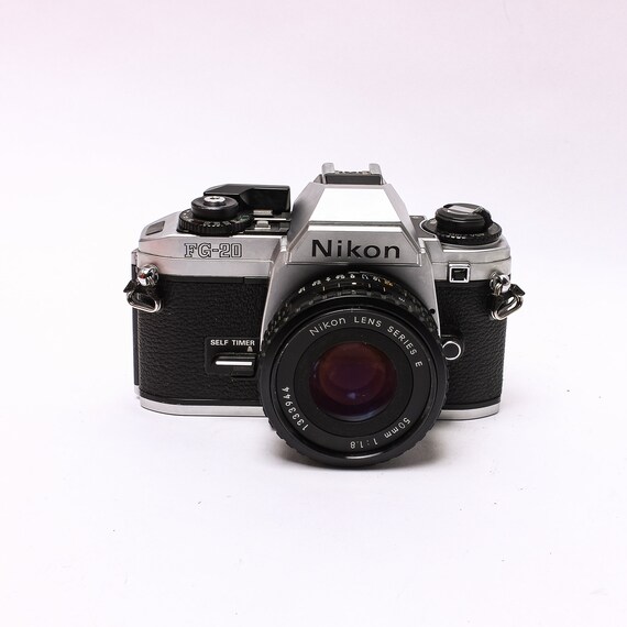 Nikon FG-20 SLR With 50mm F1.8 Lens, Wonderful First Film Camera 