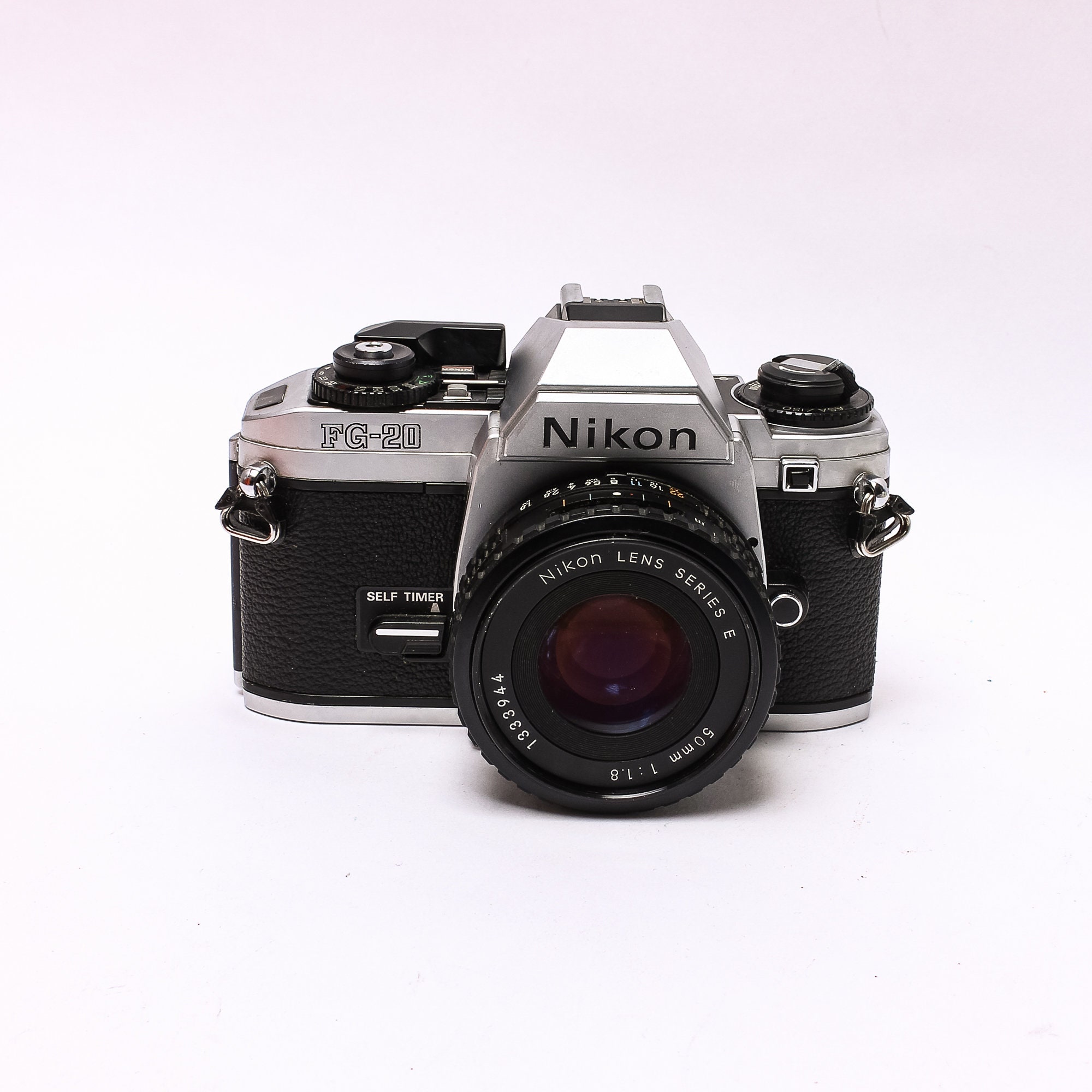 Nikon FG-20 SLR With 50mm F1.8 Lens, Wonderful First Film Camera 