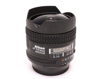 Nikon Nikkor 16mm F2.8 AF-D Auto Focus Fisheye, 180 Degree Angle