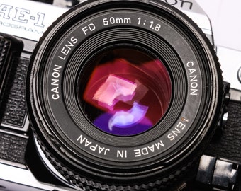 Canon AE-1 Program Camera + Canon 50mm F1.8 FD Lens: Excellent! - Etsy