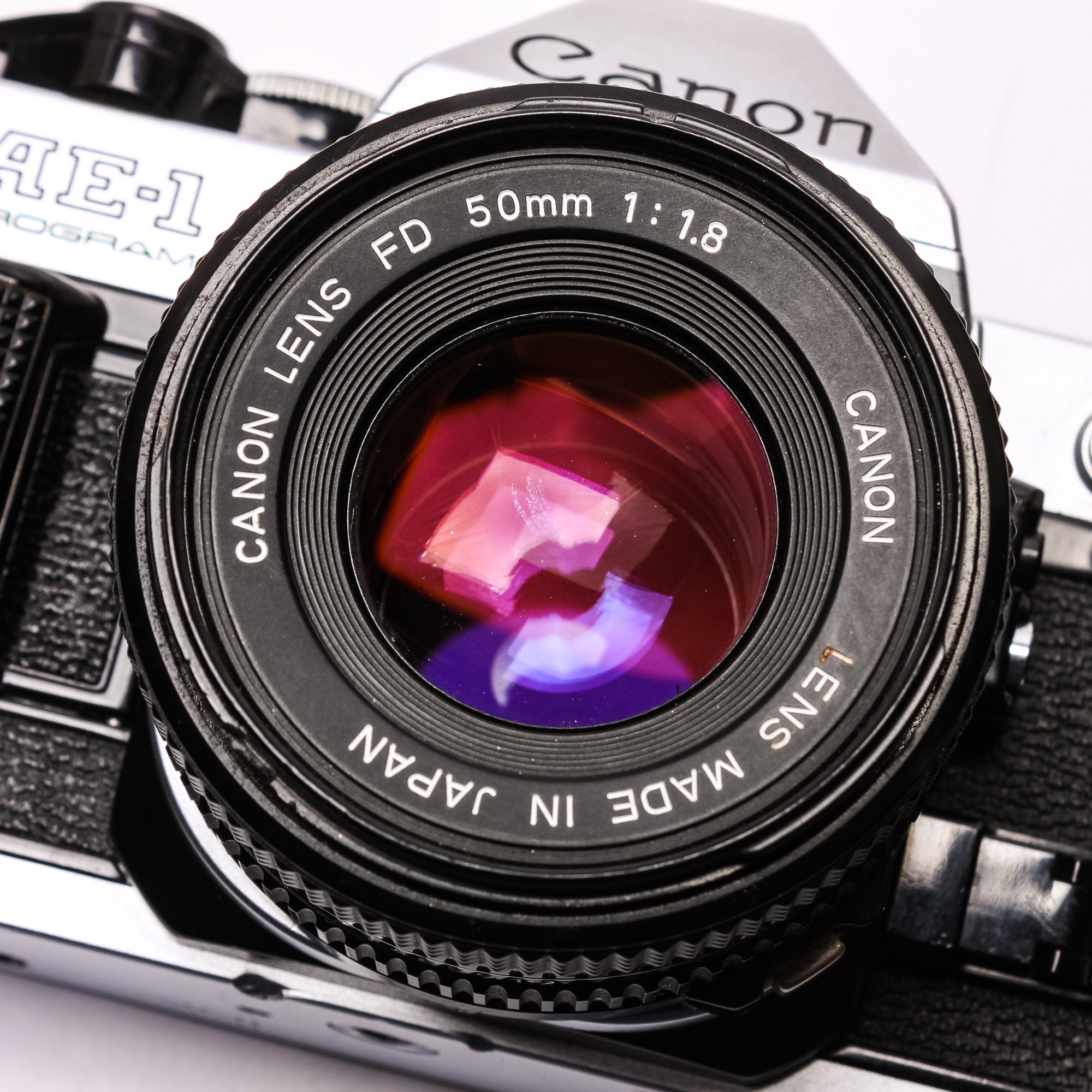 Canon AE-1 Program Camera + Canon 50mm F1.8 FD Lens: Excellent! - Etsy