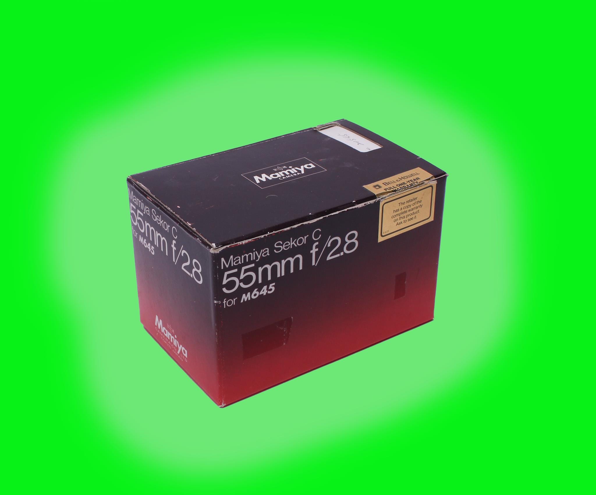 Mamiya 55mm F2.8 Sekor C Wide Angle Lens for All Mamiya 645's