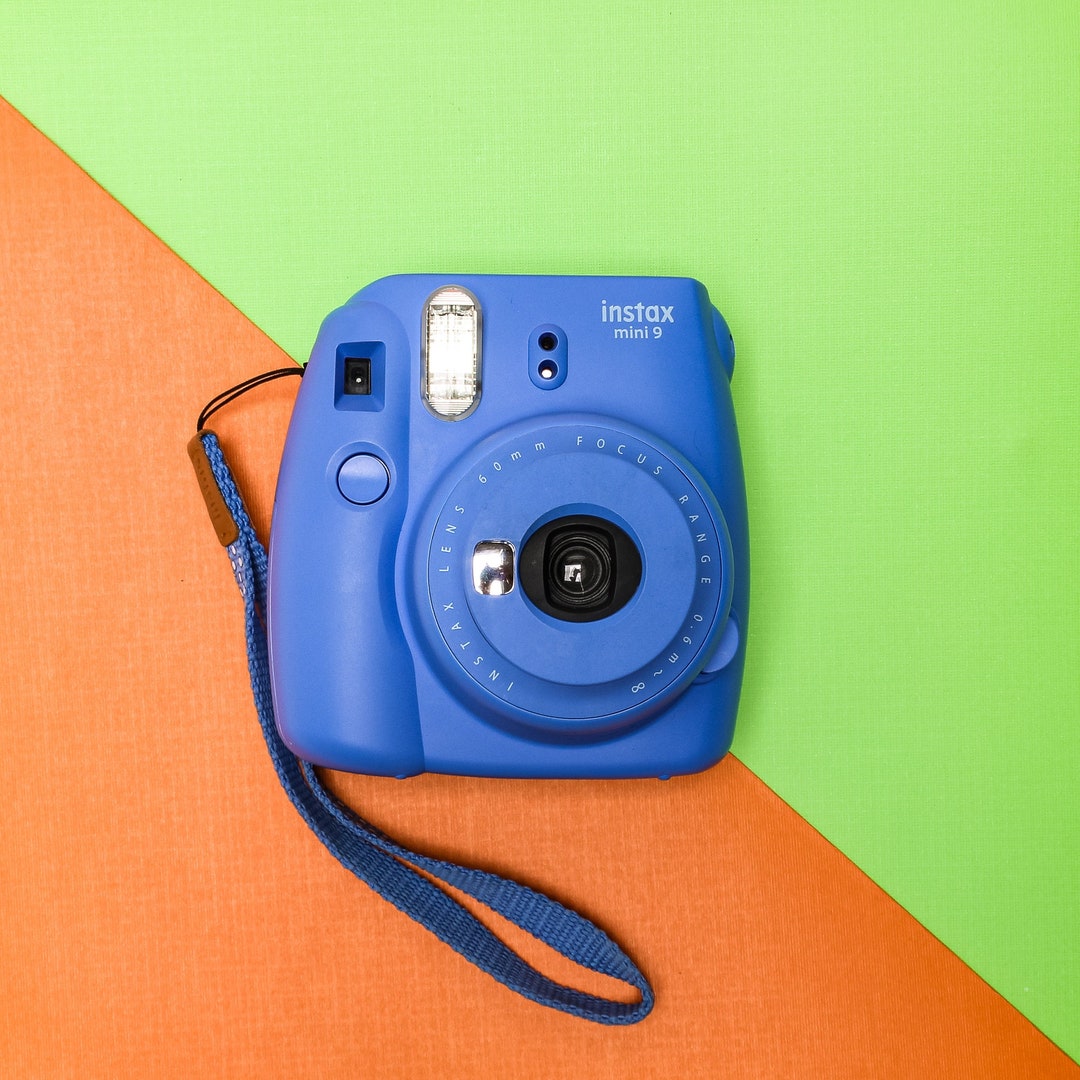 Instant Mini Camera Blue Fujifilm Instax Mini 9 Blue Instant Camera With Matching Blue Carrying ...