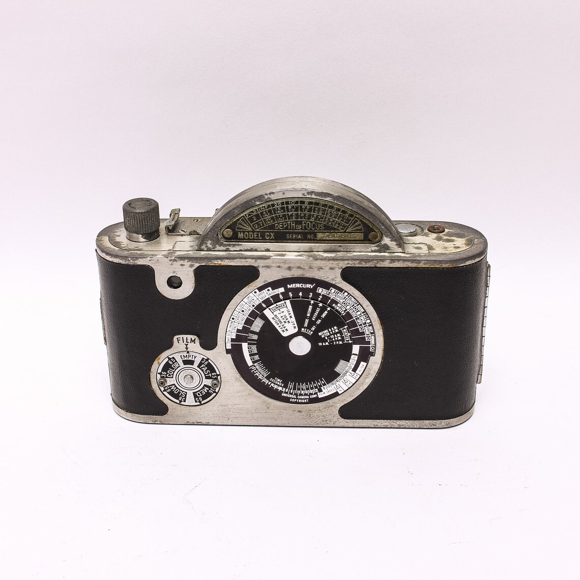 Univex Mercury II Model CX 1945 Retro Steampunk Cool Half Frame Vintage Camera, photo 3 of 5