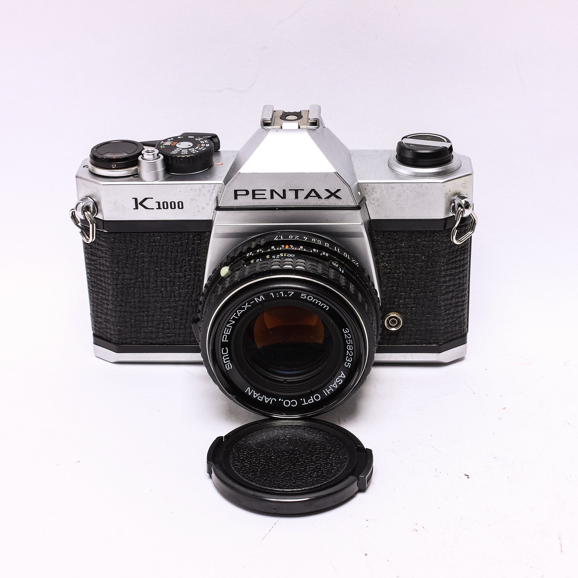 完動品作例有 PENTAX K1000/SMC PENTAX-M 50mm F2 Pentax K1000 SMC Pentax M 50mm F2 - Fully Working Made in