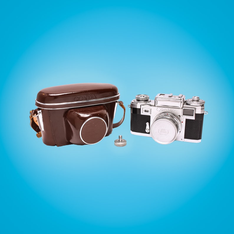 Zeiss Contax IIIa Color Dial Camera with 50mm F2 Sonnar Lens, An Exceptionally Fine 35mm Rangefinder image 1