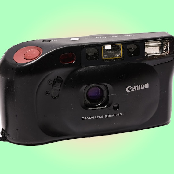 フィルムカメラ Canon SURE SHOT DATE G04-1212-328-7v Canon Sure Shot Joy Date Compact 35mm Film Camera Simple Street