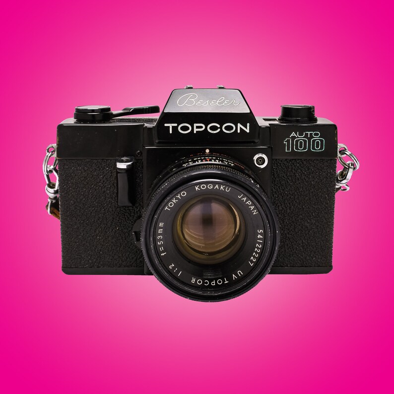 Beautiful Black Beseler Topcon Auto 100 Camera Fully Working image 1