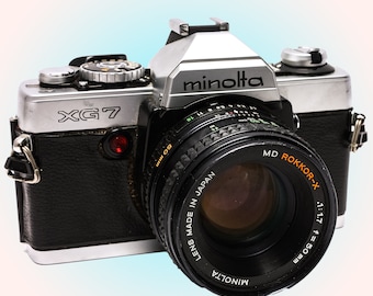 Minolta XG-7 mit 50 mm F1.7 Rokkor-X MD – Solide Einsteiger-, Studenten- oder erste Filmkamera
