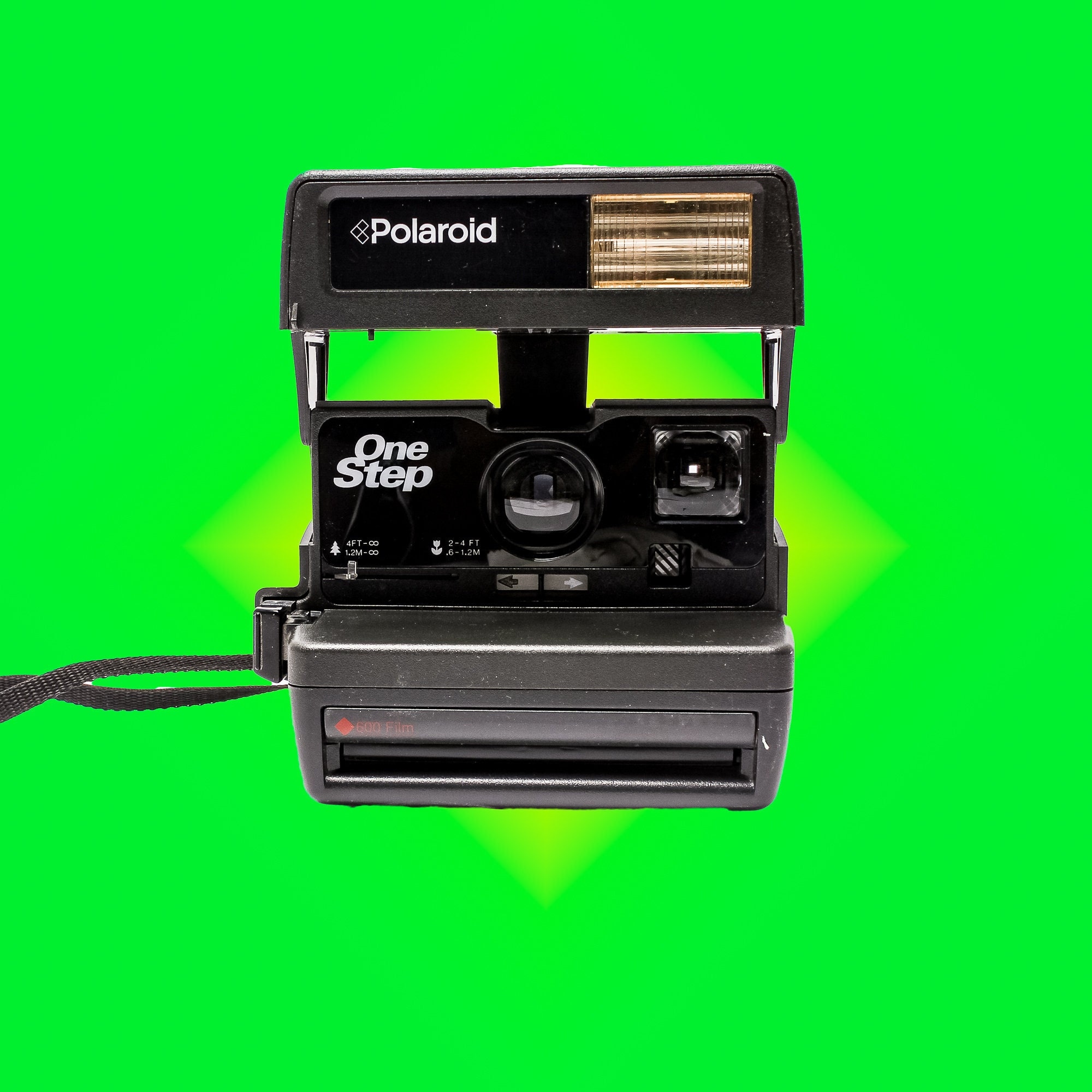 Beautiful Polaroid Onestep 600 Instant Film Camera in Black - Main Image