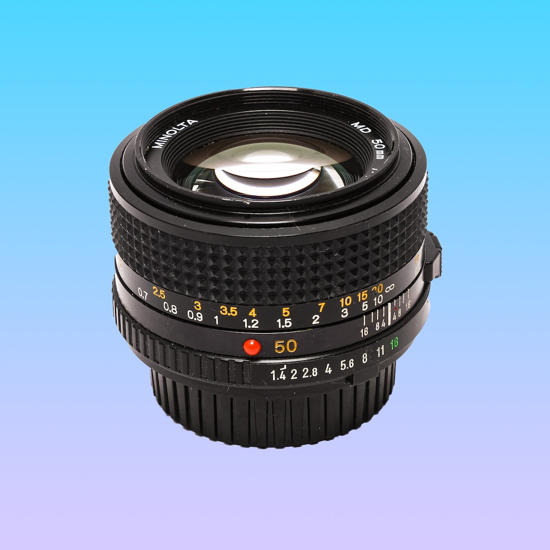 Minolta 50mm F1.4 New-md or MD III Standard Lens Modern Film Minolta 50mm F1.4 New-md or MD III Standard Lens Modern Film