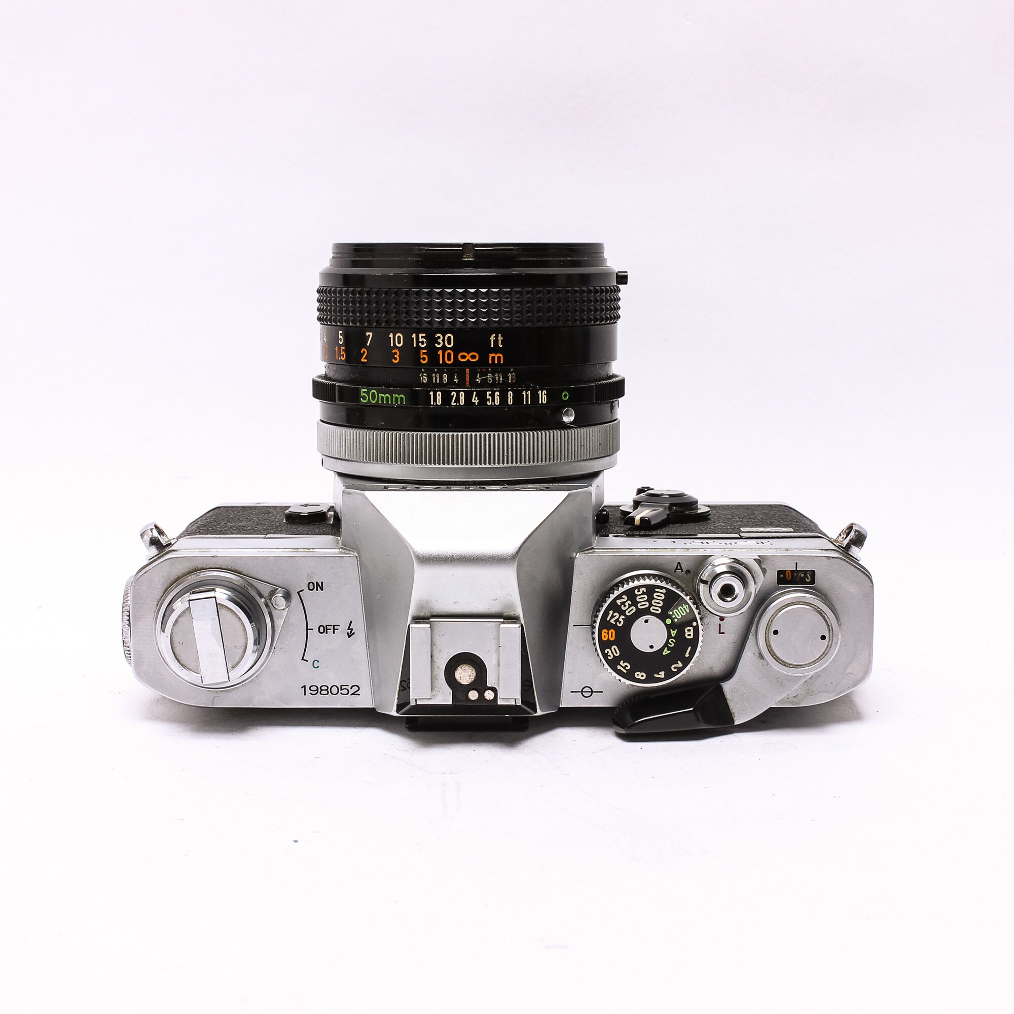 SERVICED* Canon FTb QL Chrome FL FD 50mm 1.8 Lens SLR Camera