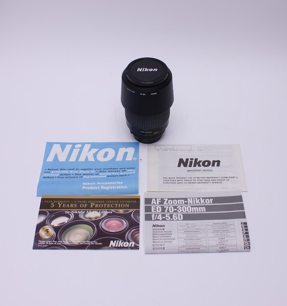 Nikon AF Zoom-nikkor ED 70-300mm F4-5.6D Nice Lens for Film or 