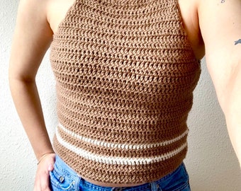 Equinox Tank Top Crochet Pattern Printable PDF