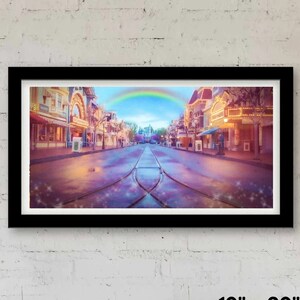 Disneyland Main Street U.S.A. Fine Art Print, Disney Home Decor, Poster, Wall Art, Canvas, Artwork, Painting, Gift