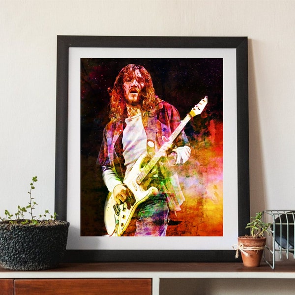 John Frusciante Wall Art, Canvas, Artwork, Art Print, Home Decor, Painting