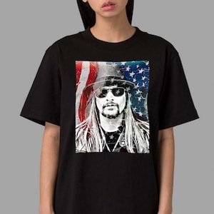 Kid Rock T-Shirt by Original Artist, Unisex Black Tee Classic Fit