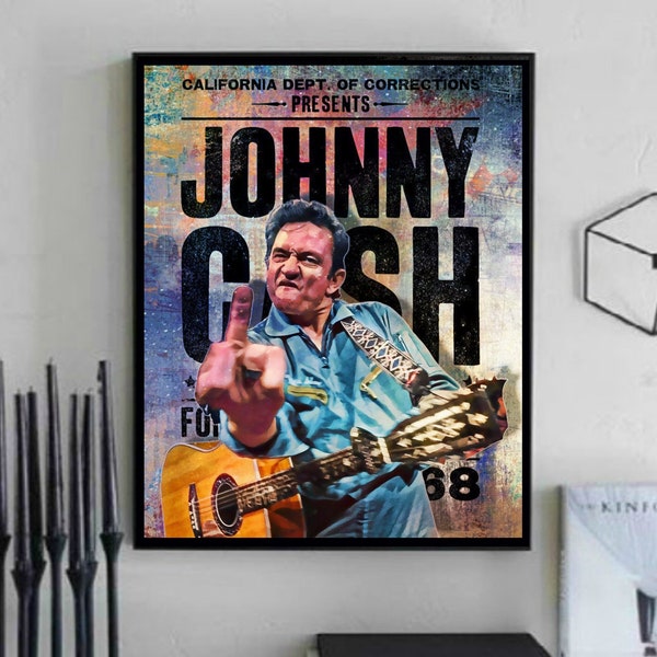 Johnny Cash Art - Etsy