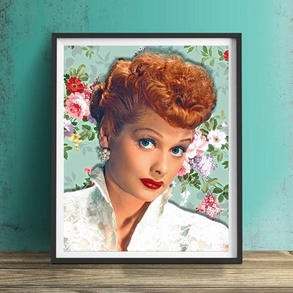 Lucielle Ball Wall Art, Canvas, Artwork, Art Print, Home Decor, I Love Lucy TV Poster