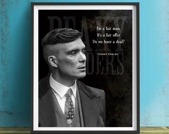 Peaky Blinders Thomas Shebly Arte mural, Lienzo, Obras de arte, Impresión de arte, Decoración del hogar, Pintura