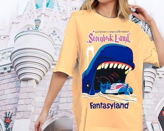 Storybook Land Fantasyland shirt, Women's Oversized Unisex Tee, Comfort Color Disney Shirt, Disney Aesthetic Shirt, Disneyland, Disney World