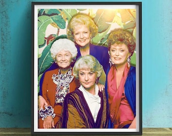 Golden Girls Wall Art, Canvas, Artwork, Art Print, Home Decor, Painting