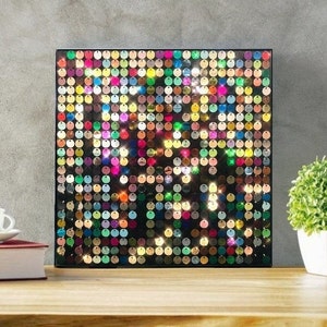 Sequin Shimmer Board Craft Kit Do-it-yourself Wall Art Create Your