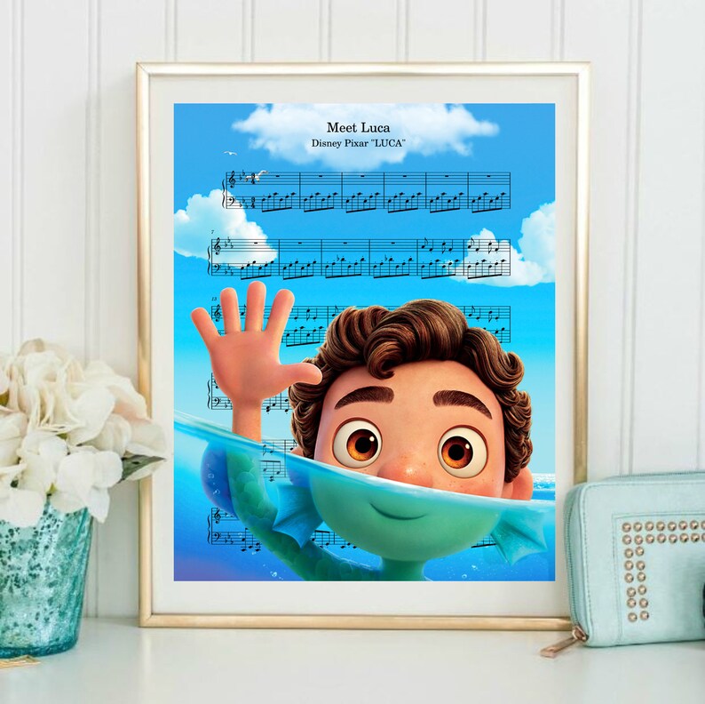 Luca Meet Luca Sheet Music Wall Art Canvas Artwork Art - Etsy 