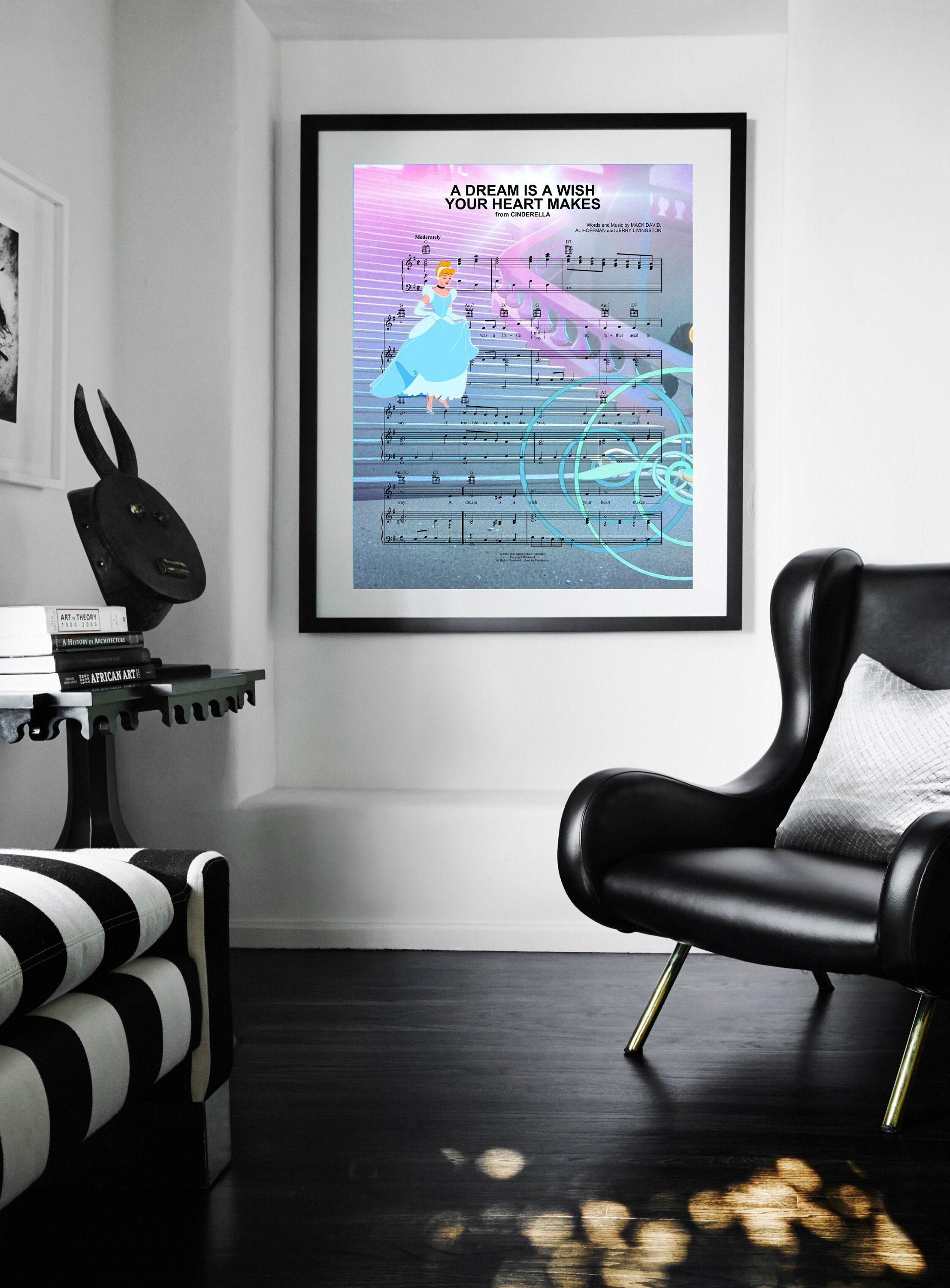 Cinderella A Dream is a Wish Your Heart Makes Sheet Music Wall Art