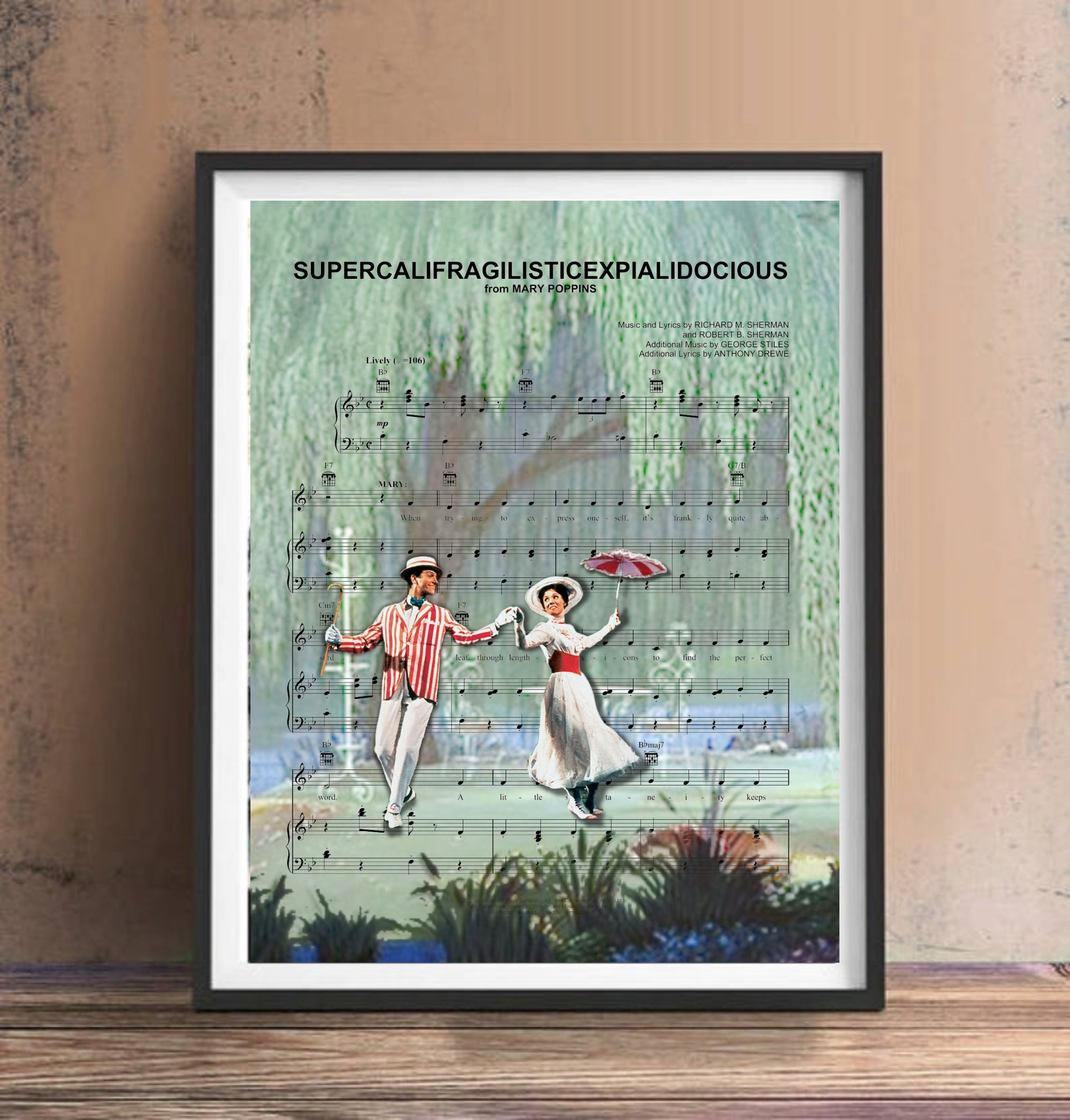 Mary Poppins Rat 3連アート 額装 Mary Poppins Rat 3連アート 額装