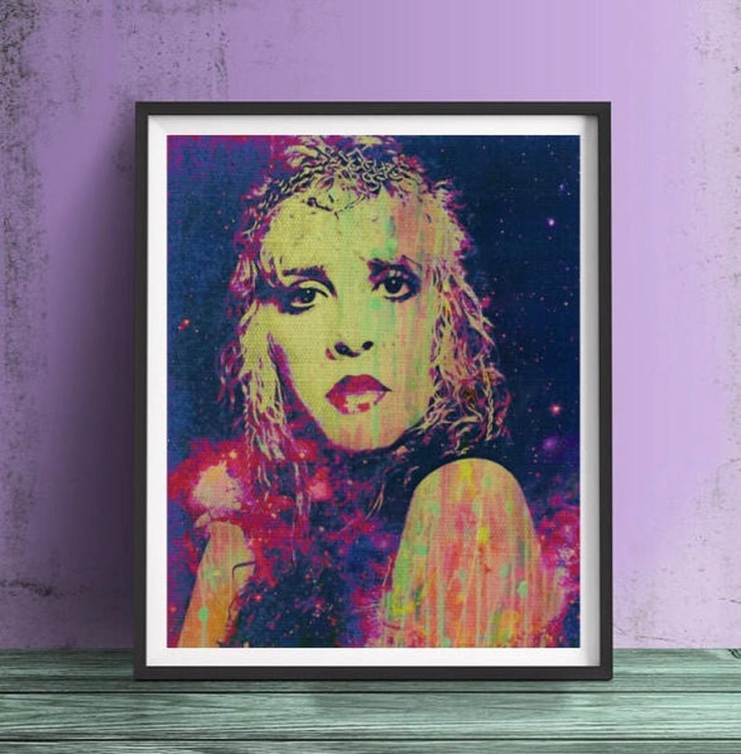Stevie Nicks Wall Art Canvas Artwork Art Print Home Decor Etsy