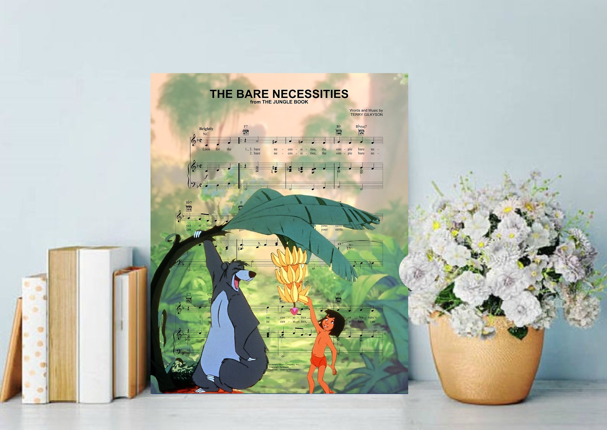 Jungle Book Wall Art Canvas Artwork Art Print Home Decor Etsy