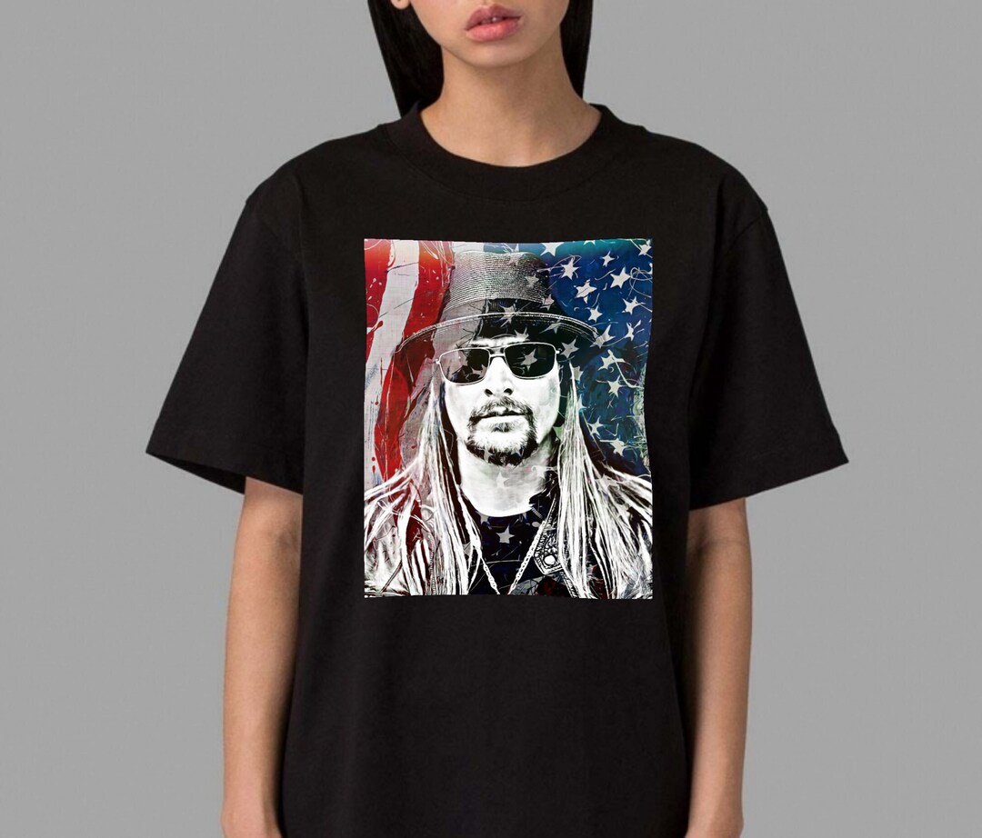 Kid Rock Tshirt by Original Artist, Unisex Black Tee Classic Fit Etsy