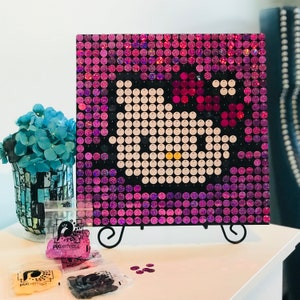 Sequin Pixel Art Craft Kit Do-It-Yourself Wall Art Create Anything You Wish & Change Whenever image 3