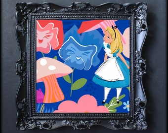 Alice In Wonderland Fine Art Print, home deocr, Canvas, Artwork, Poster, Gift