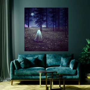 Ghosts in Woods Fine Art Painting, Wall Art, Canvas, Artwork, Poster, Home Decor, Gift image 7