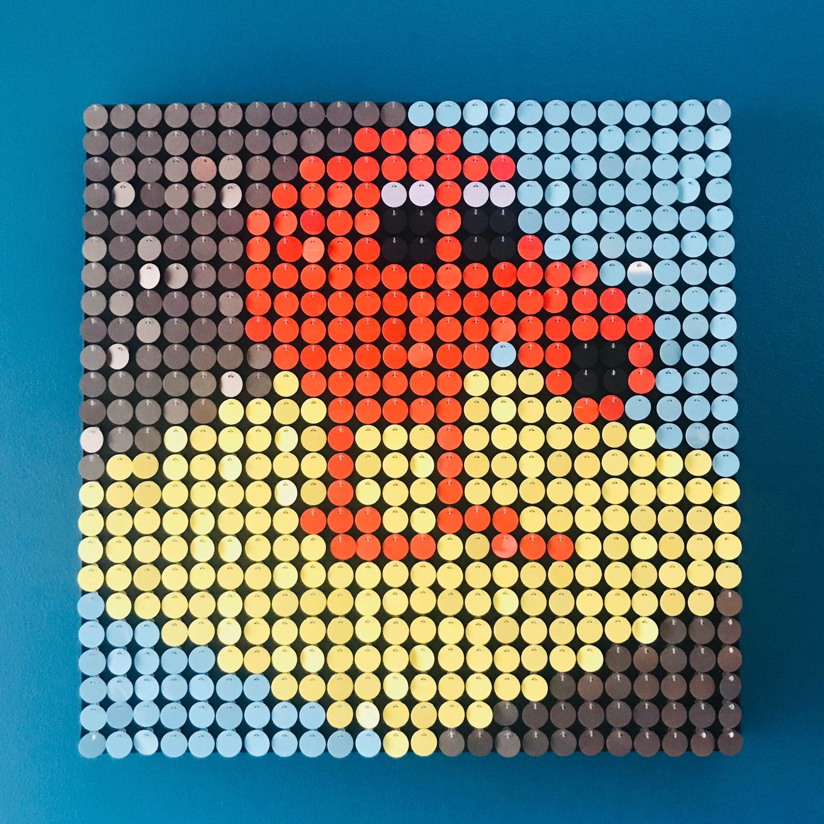 QBert Sequin Pixel Art Craft Kit DoItYourself Wall Art Etsy