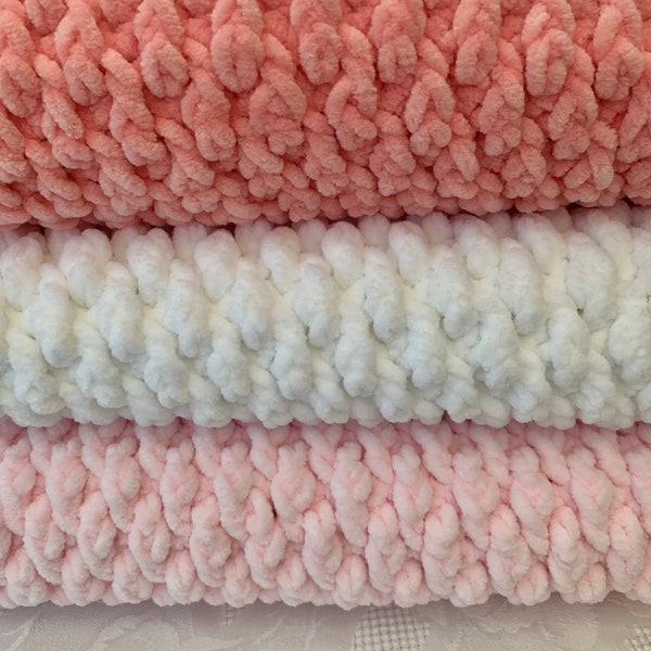 Chenille pram blanket