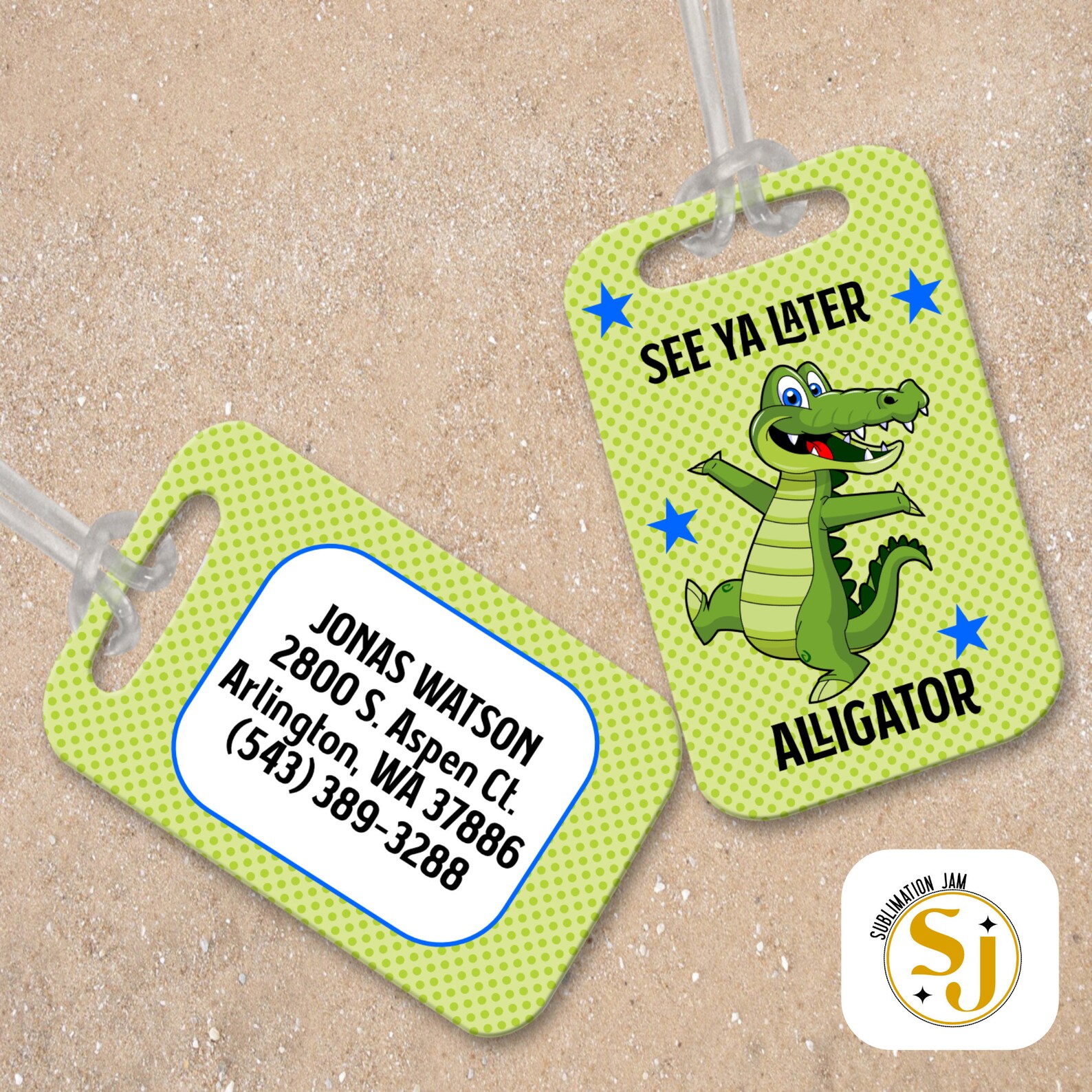 Luggage Tag Sublimation Template/sublimation Etsy