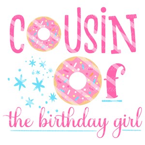 Primo da aniversariante/aniversário de donut/festa de donut/design de camiseta/design de camisa de aniversário/design de sublimação/modelo de sublimação/png