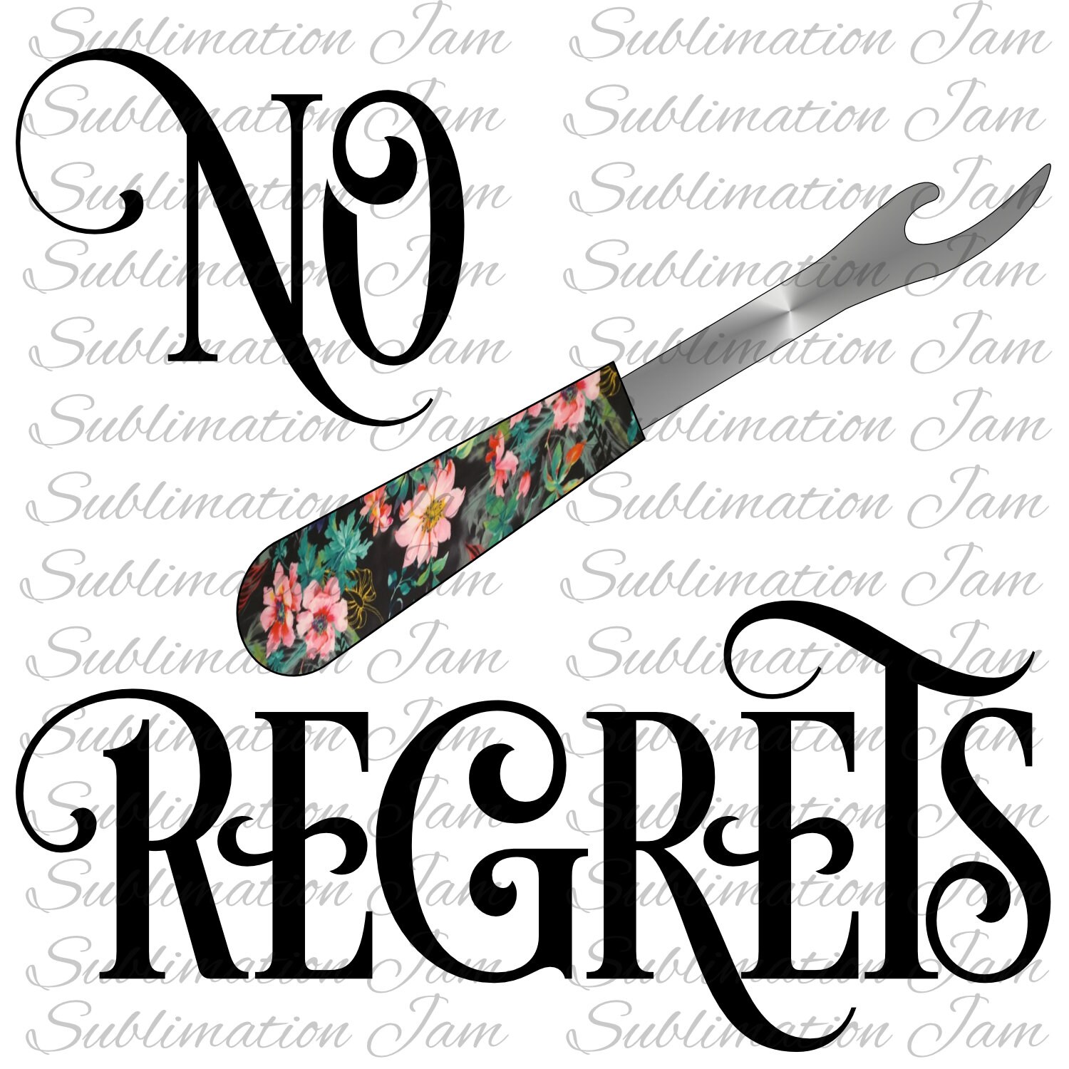 No Regrets/sewing Phrase/sewing/seam Ripper/digital Etsy