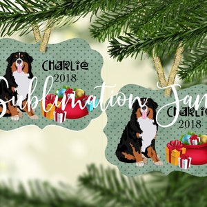 Berner Sennenhund/Weihnachtsanhänger/Schablone/Ornamentschablone/Sublimation Design/Sublimation/Sublimation Ornament