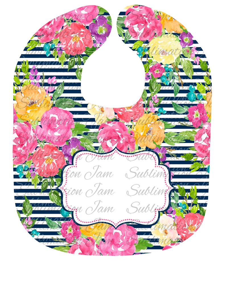 Bib & Burp Cloth Sublimation Template/sublimation Etsy