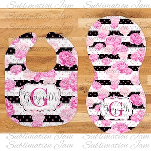 bib & burp cloth sublimation design/sublimation download/sublimation template/sublimation bib/sublimation burp cloth/sublimation designs
