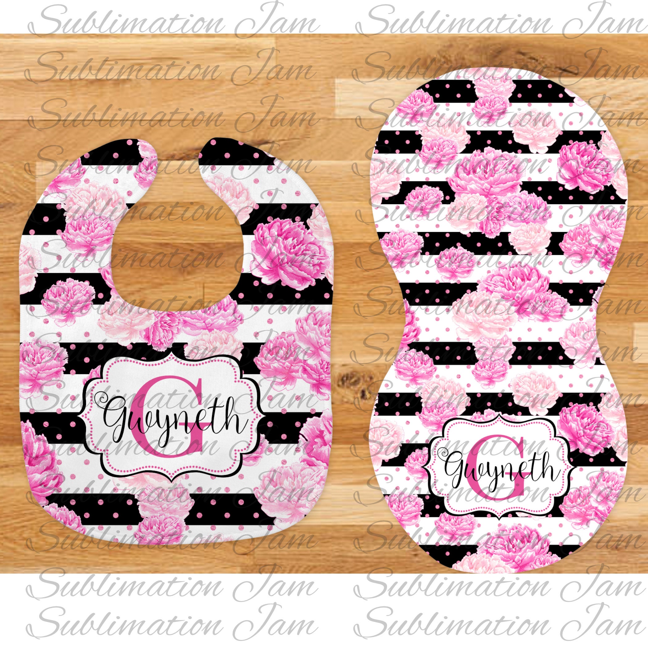 Bib & Burp Cloth Sublimation Design/sublimation Etsy