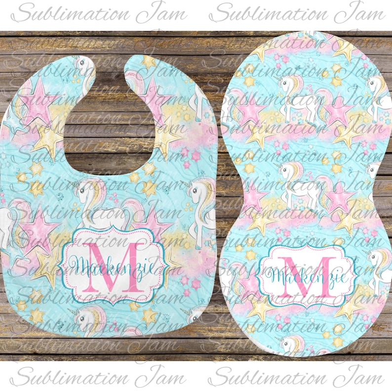 Bib & Burp Cloth Sublimation Template/sublimation Etsy